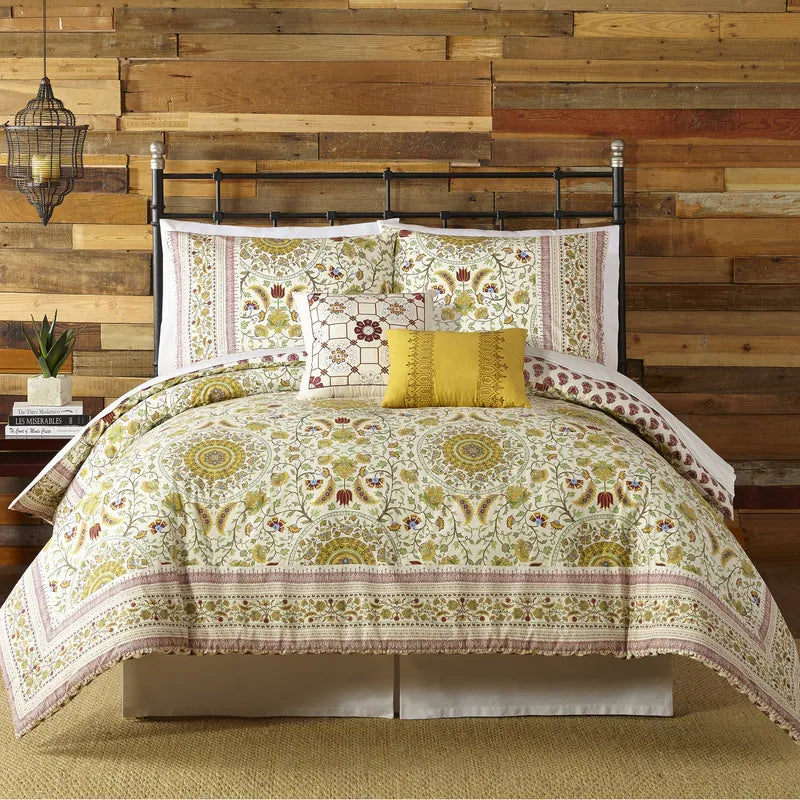 Indigo Bazaar Joanne 5-piece Cotton Comforter Set