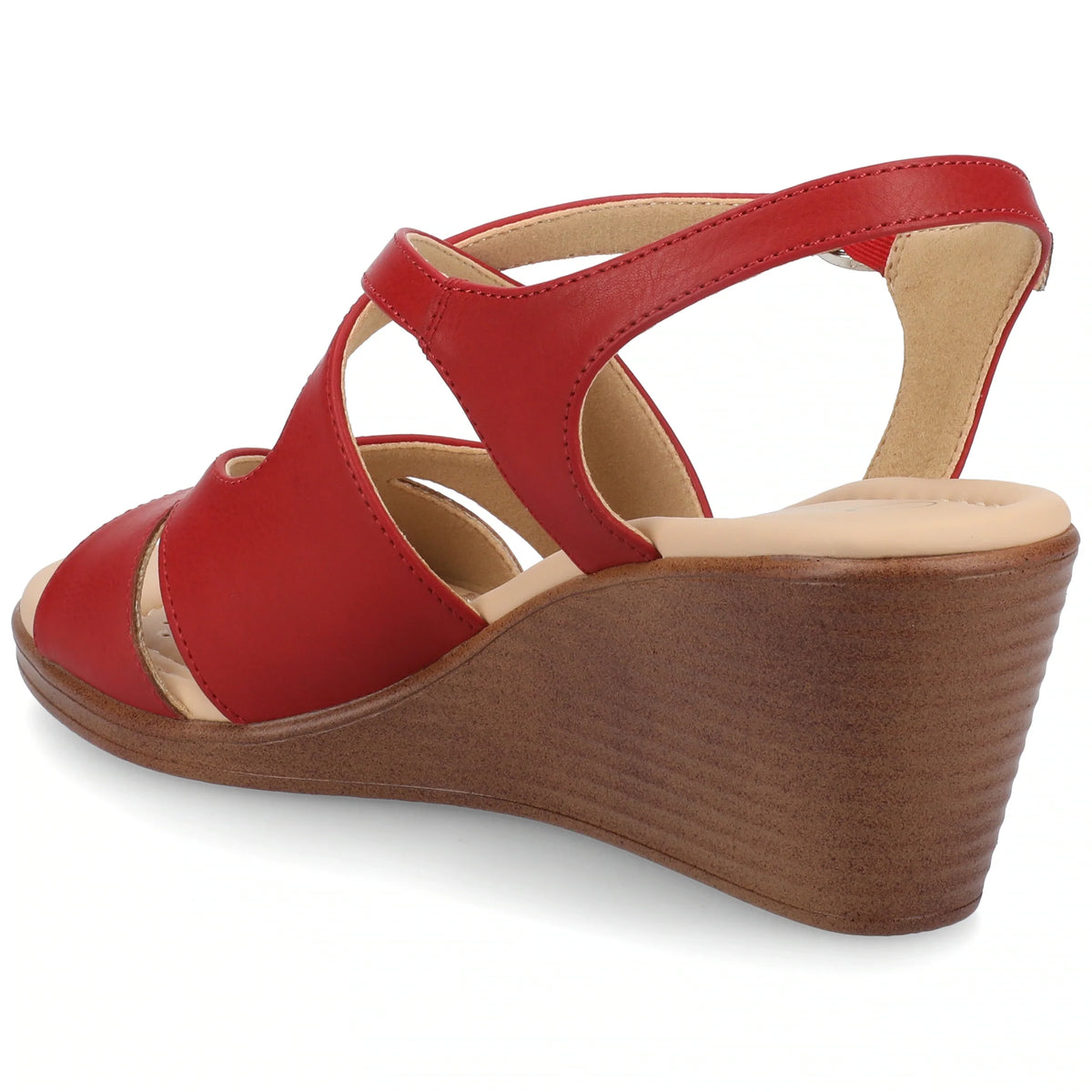 Journee Women's KedzieII Medium and Wide Width Wedge Sandals