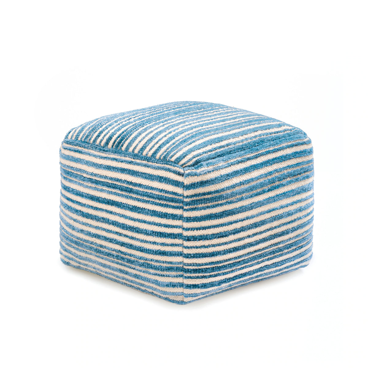 Jani 22-inch Ottoman Pouf - Handcrafted Handmade Round Ottoman for Seating, Footrest, Home Decor for Living Room, Bedroom