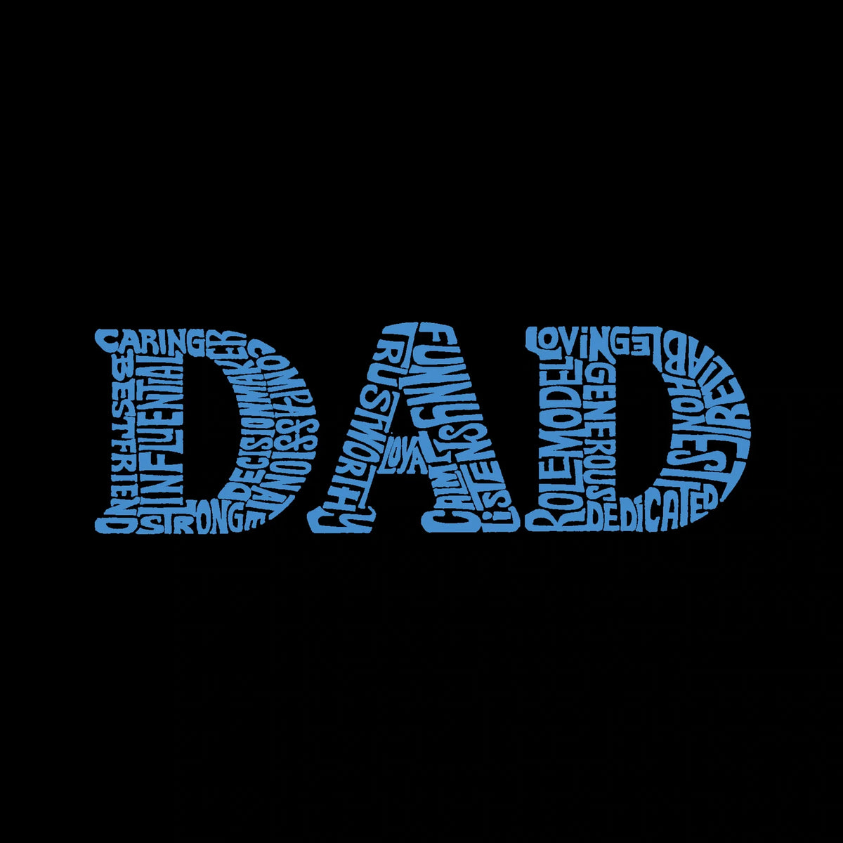 LA Pop Art Men's Premium Blend Word Art T-shirt - Dad
