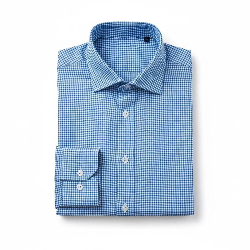 Nautica Men's Wrinkle-Resistant Check Performance Dress Shirt