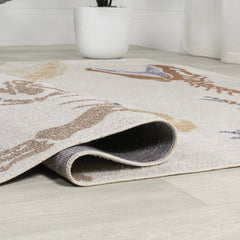 JONATHAN Y Duenas T-Rex Modern Kids Machine-Washable Area Rug