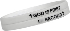 GOD IS FIRST BRACELET,GOD IS FIRST SECOND Bracelets, Inspirational Bible Verses Bracelet, Religious Motivational Wristbands Bracelets Gifts for Men Women Teens