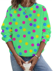 Women's Pullover Sweatshirts Long Sleeve Star Printed Casual Top Fashion Crewneck Pullover Fall Winter Oversized Sweater