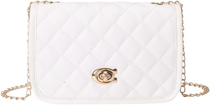 Small Quilted Crossbody Bags for Women Vintage Quilted Flap Bag Trendy Designer Mini Shoulder Bag Phone Purse with Chain