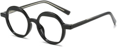 Round Sunglasses Retro Colorful Pattern Shades UV400 Men Clear Gradient Sun Glasses