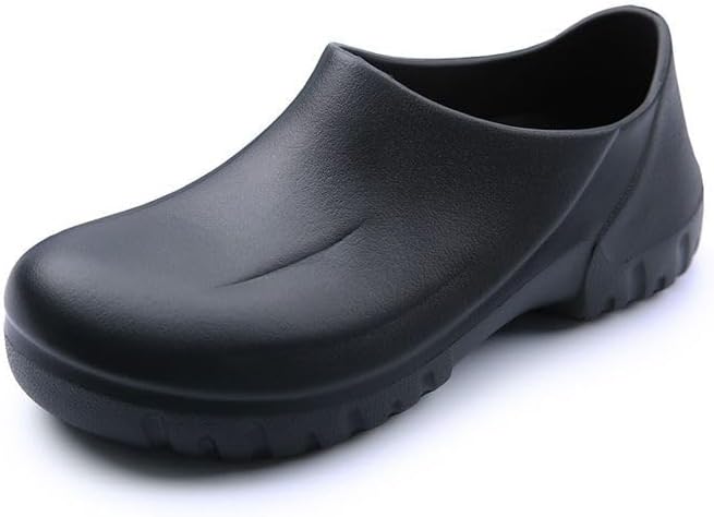 White Chef Shoes Non Slip Oil Resistant Lightweight Kitchen Work Clogs for Men and Women