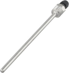 Temperature Sensor Protection Thermowell 304 Stainless Steel G1/2 Thread with 6mm Inner Diameter for Water Heating System 30-200mm(150mm)