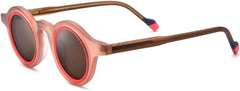 HEPIDEM Matte Acetate Vintage Retro Round Polarized Sunglasses for Women UV400 UV Protection Sun Glasses 9267