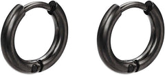 Huggie Hoop Earrings for Women Men Stainless Steel Cartilage Piercing Hinged Earrings