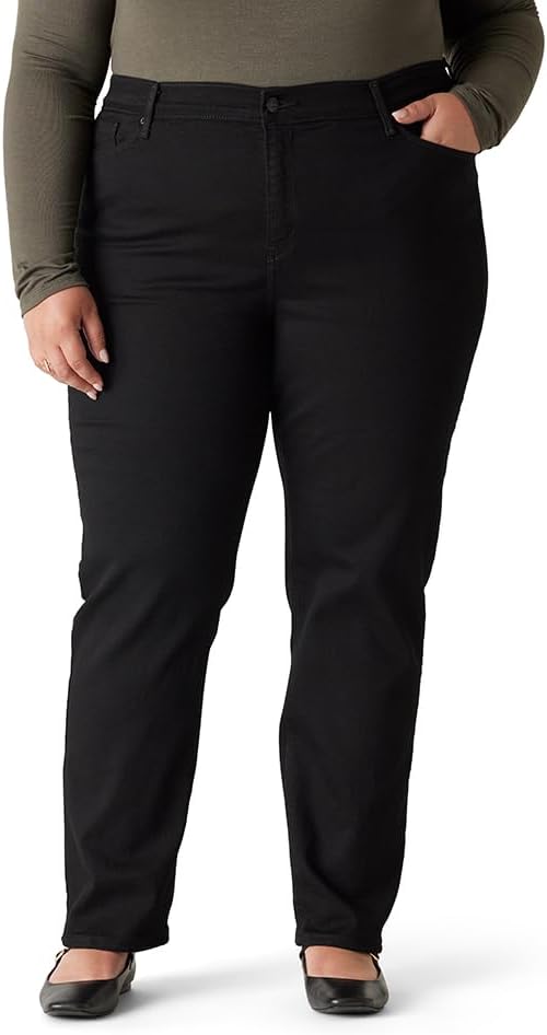 Womens Modern Straight Jeans (Standard and Plus)
