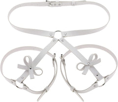 Punk Leather Thigh Harness,Punk Waist Chain Belt for women's and girls' jewelry belt body chains for Halloween