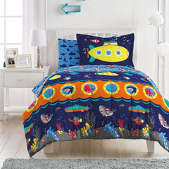 Dream Factory Submarine Microfiber Bed in a Bag with Sheet Set