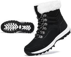 Winter Snow Boots Women Warm Fur Lined Snow Boots Anti-Slip Hiking Boots Insulated Outdoor Waterproof Boots for Walking Work