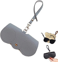 PRIMUZ Portable Pu Sunglasses Bag, Glasses case that can be suspended from the outside of your bag, Protect Glasses