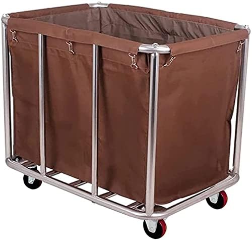 Commercial Laundry Cart with Wheels,12 Bushel (400l) Industrial Laundry Hamper Large Heavy Duty Rolling Laundry Basket Waterproof Trucks for Home Organizer Storage