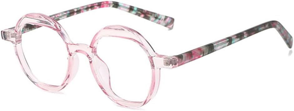 Round Sunglasses Retro Colorful Pattern Shades UV400 Men Clear Gradient Sun Glasses