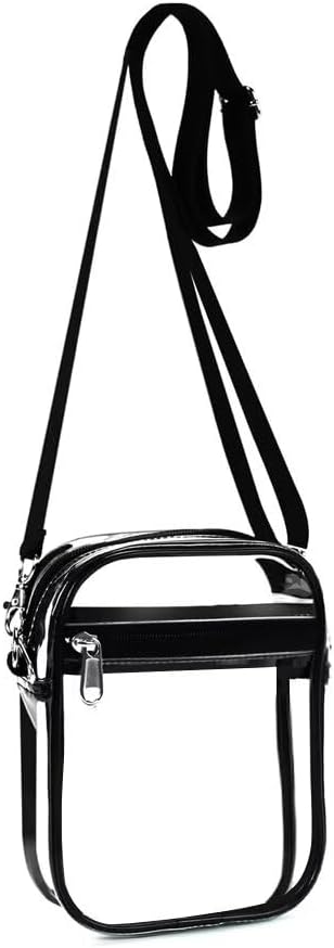 Clear Crossbody Bag with Front Pocket