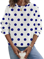 Women's Pullover Sweatshirts Long Sleeve Star Printed Casual Top Fashion Crewneck Pullover Fall Winter Oversized Sweater
