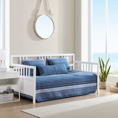 Nautica Coveside Cotton Blue 4 Piece Daybed Cover Set
