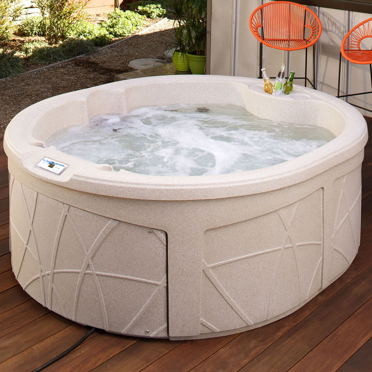 Lifesmart LS200 4-Person 13-Jet 110v Plug and Play Spa with Underwater LED Light