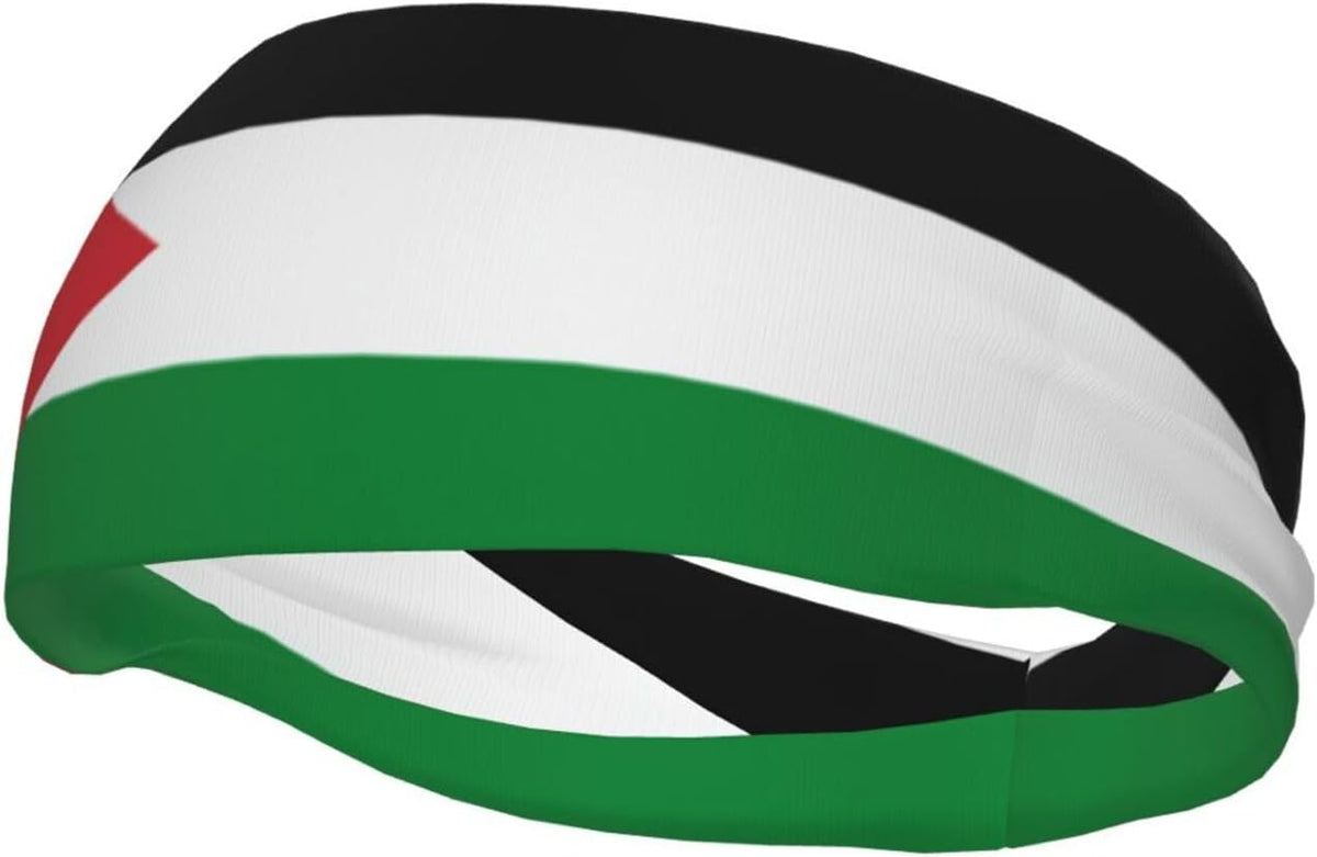 Cute Flag Sweatband Sports Headband Hair Accessories for Women Men Running Cycling Yoga Fitness Workout