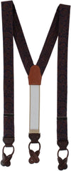 Trafalgar Men's Sobee Silk Button End Braces (Suspenders)