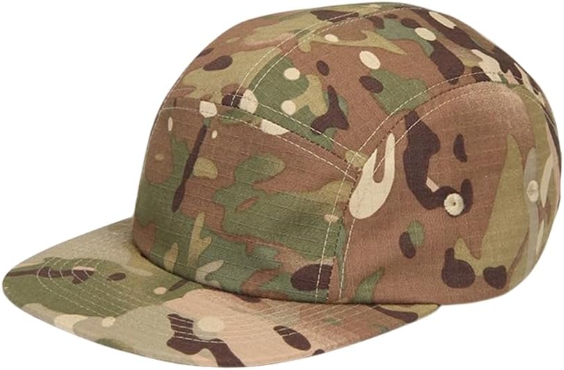 WITHMOONS Low Profile 5 Panel Hat Cap Waterproof Golf Camp Fishing Lightweight Jockey Flat Bill YZ20114