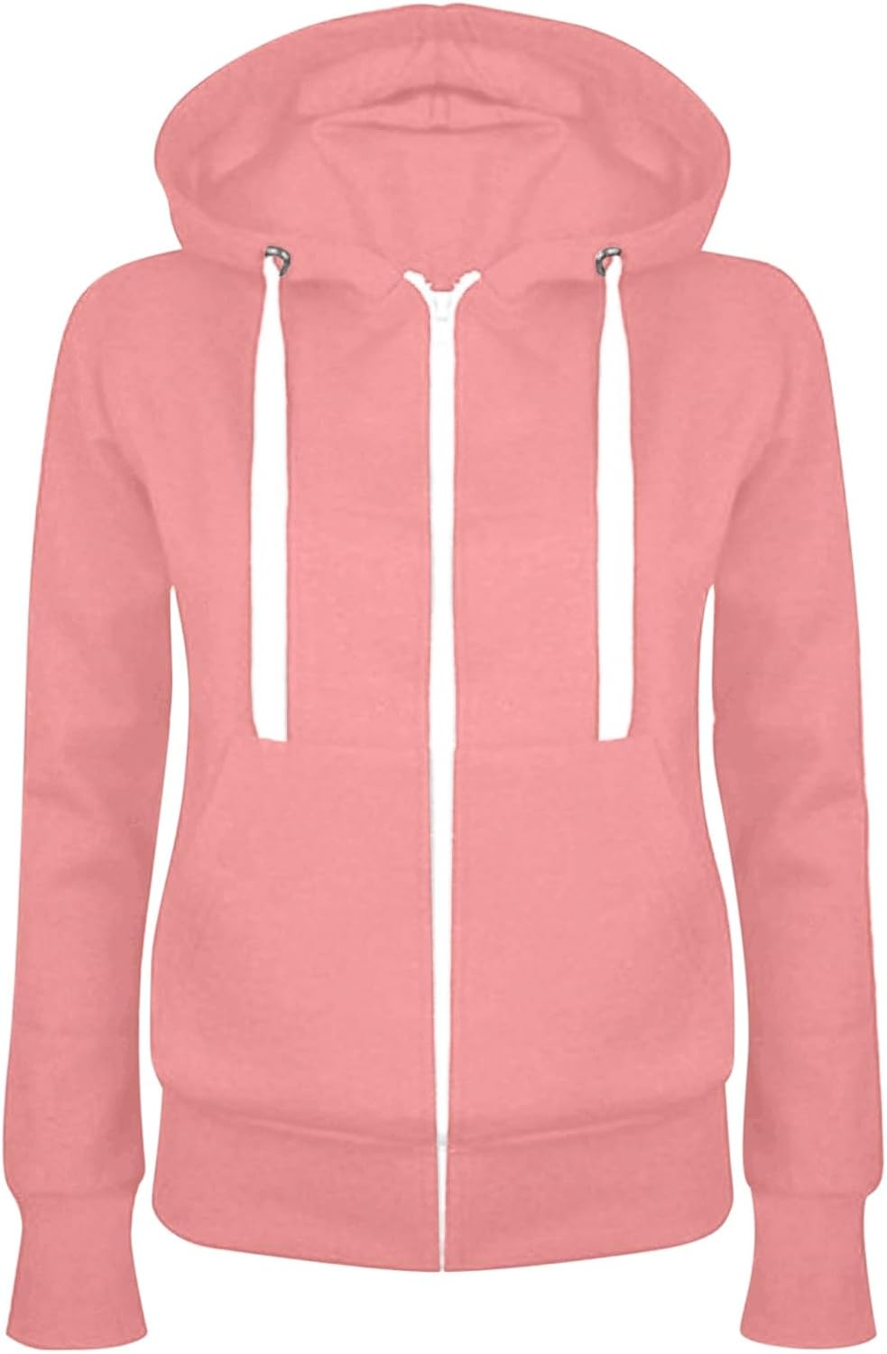 Zip Up Jackets For Women Fleece Hoodies Lightweight Long Sleeve Hooded Sweatshirt Fall Winter Casual Athletic Coat