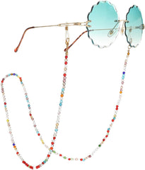 Eyeglass Chain for Women Beaded Eye Glasses String Holder Acrylic Alloy Around Neck Sunglasses Mask Necklace Lanyard