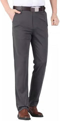 Timelessflex Stretch Pants Mens, Timelessflex - Men's High Stretch Straight Fit, Men's Ice Silk Casual Trousers