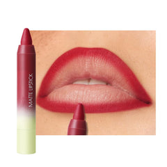Matte Lip Lipstick Crayon Lip Liner Thick Pencil, High-Pigment Outline lips, Non-sticky Matte Velvet Texture, Waterproof & Smudge-Proof Longwear Pigmented, Fit for all tones 02#