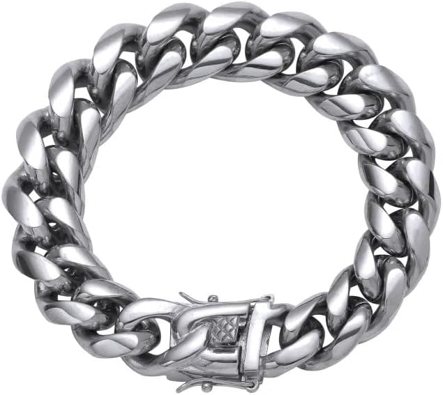 Cuban link bracelet for men 14mm Stainless Steel Bracelet cuban link chain Bracelet Men's Bracelets SB006-N40