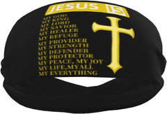 Jesus is My All My Everything Sports Headbands for Women Wicking Workout Sweatbands for Men Absorbent and Quick-Drying