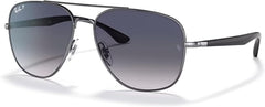 Ray-Ban RB3683 Square Sunglasses for Men for Women +BUNDLE with ACCESSORY EYEWEAR KIT