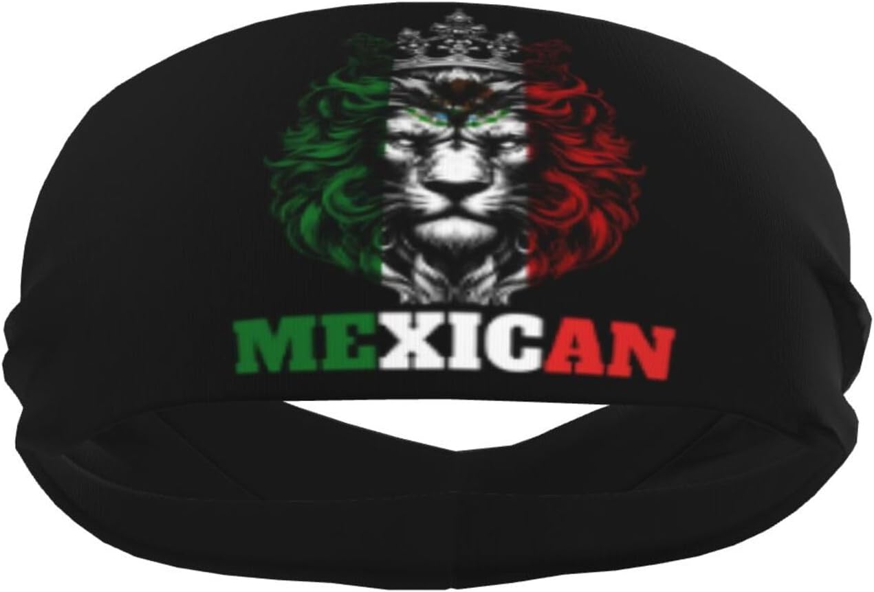 Lion Belgium Belgian Flag Sports Headbands for Women Wicking Workout Sweatbands for Men Absorbent and Quick-Drying