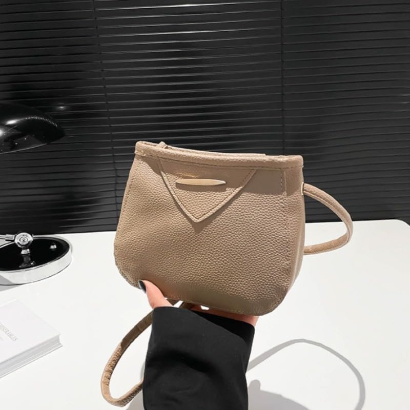 Women’s Crossbody Shoulder Bag, Stylish Color-Block Purse with Inner Pouch, Small Tote Handbag for Daily, Work