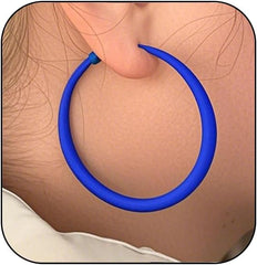 Neon Hoop Earrings for Women Exaggerated 80s 90s Colorful Chunky Statement Hoops Earring Lightweight Hypoallergenic Big Hoops for Glow Party Outfits Y2k Jewelry Accessories