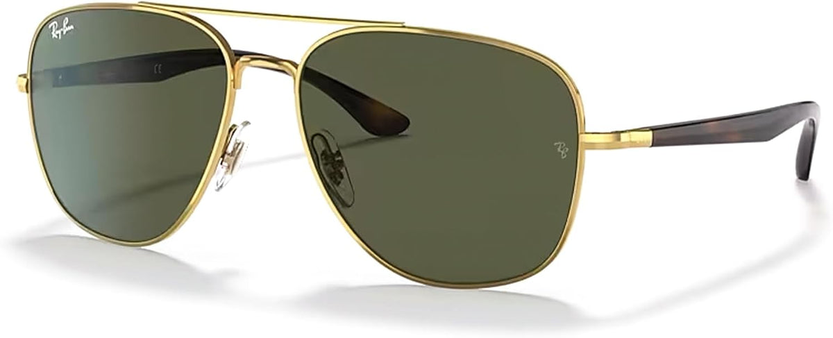 Ray-Ban RB3683 Square Sunglasses for Men for Women +BUNDLE with ACCESSORY EYEWEAR KIT