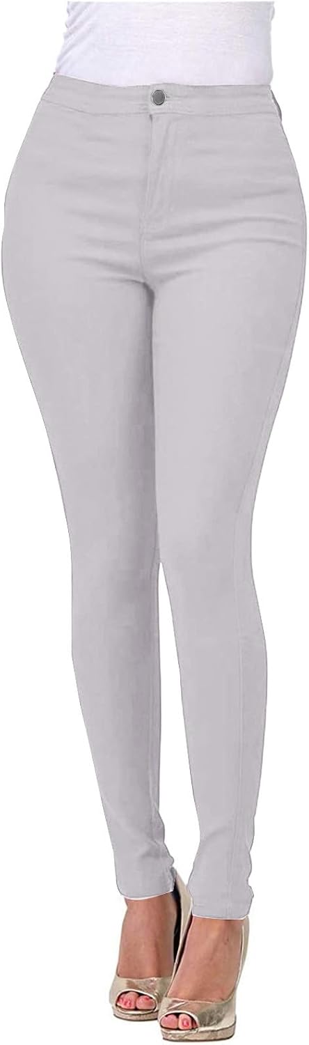Women's Skinny Jeans Stretchy High Rise Tummy Control Jeggings High Waist Denim Trousers Pants Butt Lifting Pants