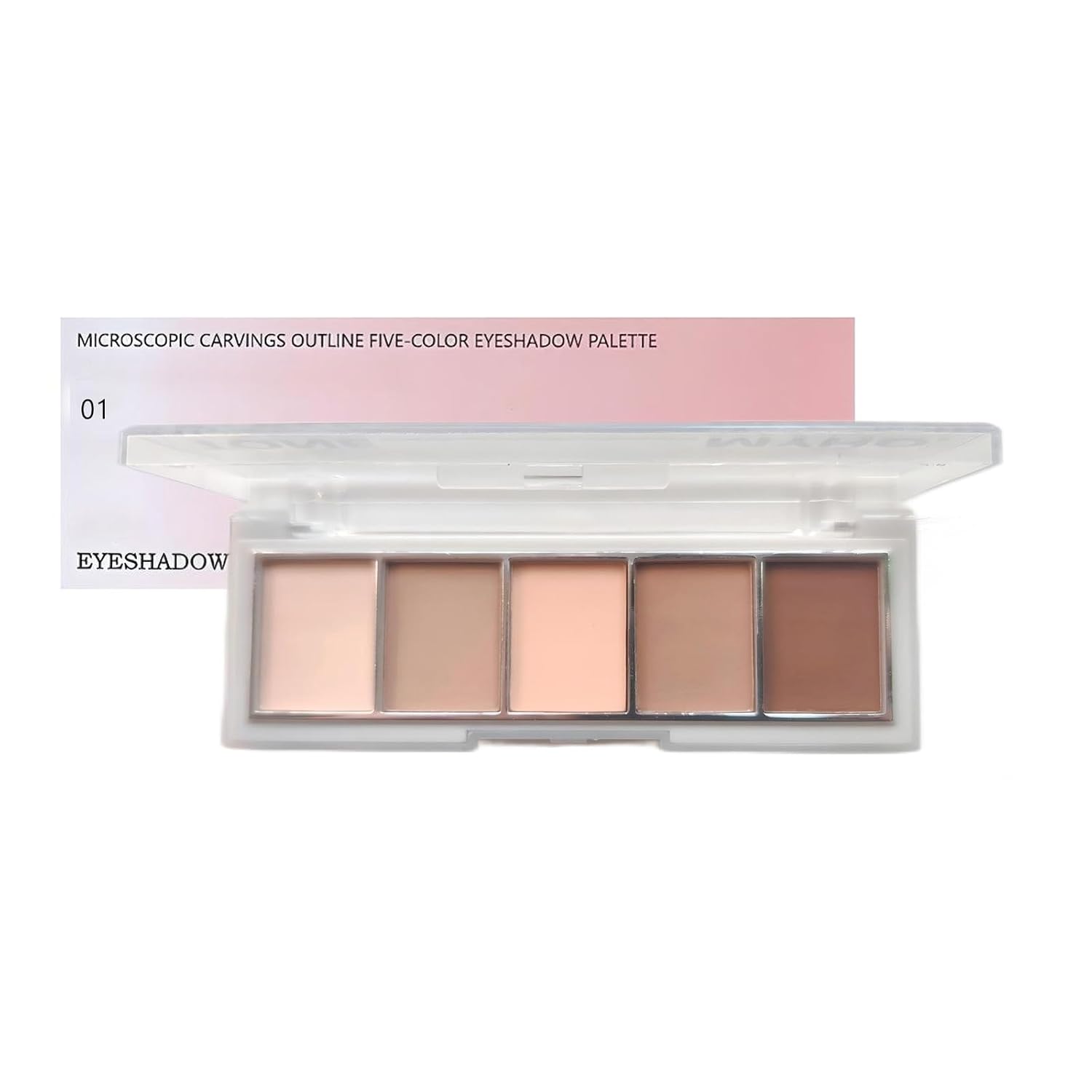 5 Colors Neutral Nude Palette Makeup Palette for Women Brown Eyes, 5 Natural Brown Cool-Toned Nude Taupe Eye Shadows Velvety Matte Finish Natural Look Day to Night,Long Lasting All Day (02)