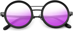 Pure Handmade ND Glasses Polarized Round Sunglasses for Men Women 1-9 gear Adjustable Sun Glasses