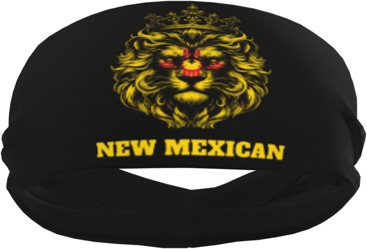 Lion Belgium Belgian Flag Sports Headbands for Women Wicking Workout Sweatbands for Men Absorbent and Quick-Drying