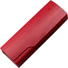 Wood Grain Glasses Case Sunglasses Holder Organizer Portable Eyeglasses Case Red