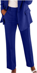 HGps8w Women's High Waisted Straight Leg Dress Pants Versatile Business Casual Stretch Work Pencil Pants with Pockets