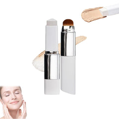Double-Headed Lightweight Foundation Stick, 2 in 1 Dual Ended Eraser Foundation Stick, Hydrating Lightweight Cover Cream With Brush (Medium)