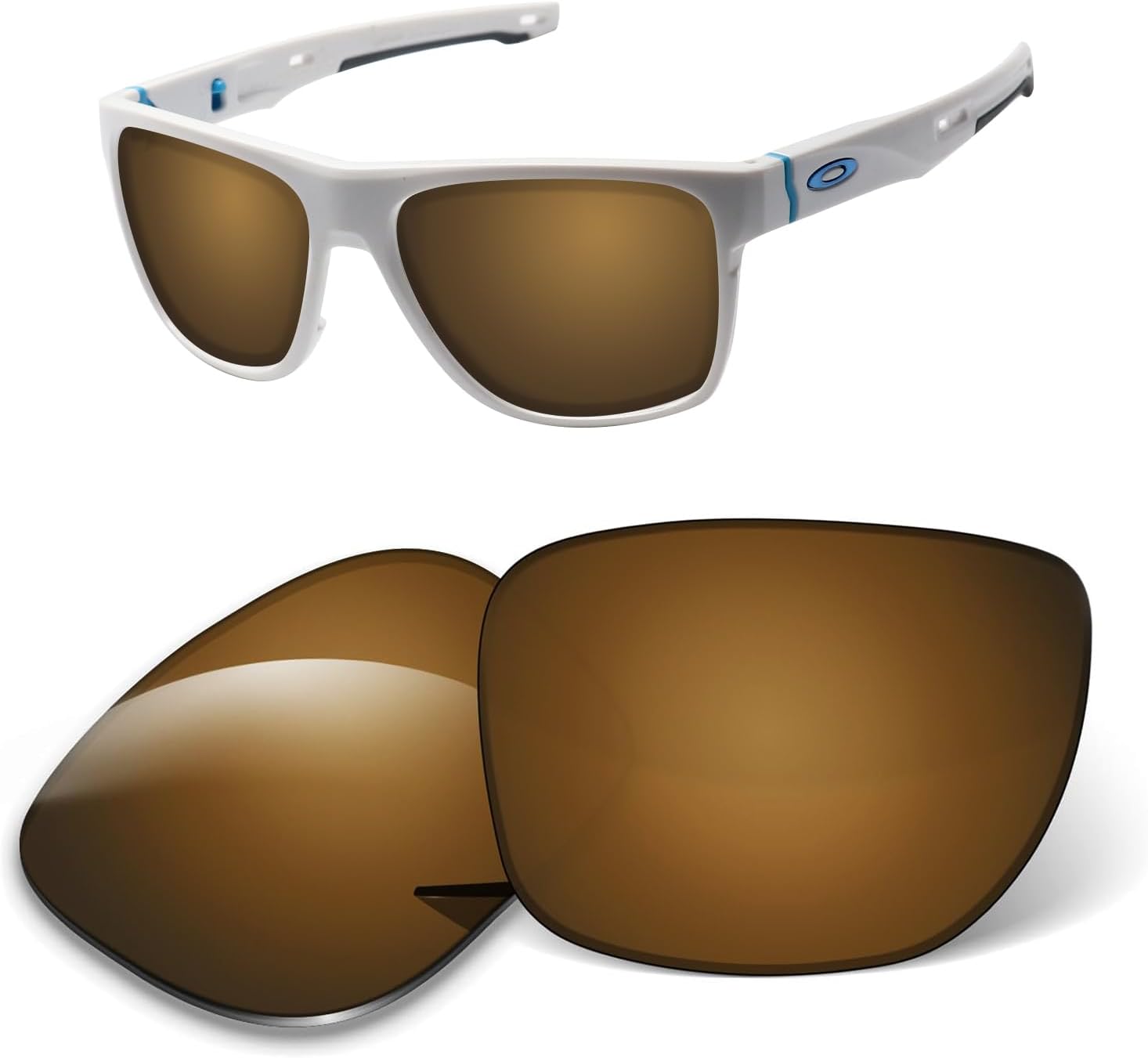 1.6MM Replacement Lenses Compatible With Oakley Crossrange XL OO9360 Sunglasses, Anti-Scratch and Impact Resistant