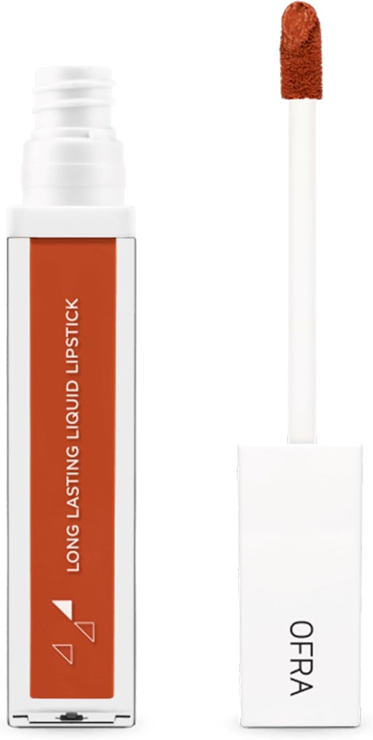 Ofra Long Lasting Liquid Lipstick - Story By Samantha March | Nude Matte Lipstick with Mocha Undertones | 8g