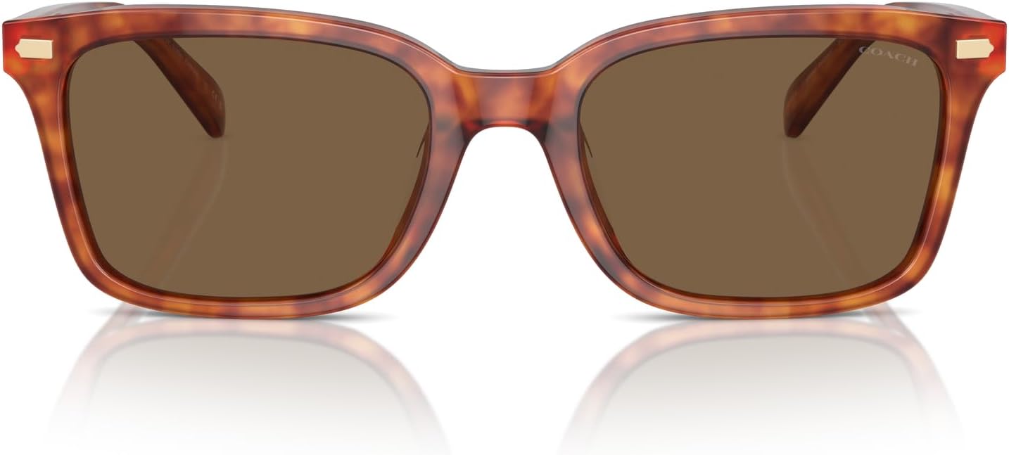 COACH Mens Hc8398u Universal Fit Square Sunglasses