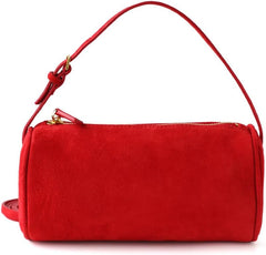 Molodo PU Leather Cylinder Bag for Women Versatile Handheld Crossbody Small Bag with Adjustable Strap Everyday Compact